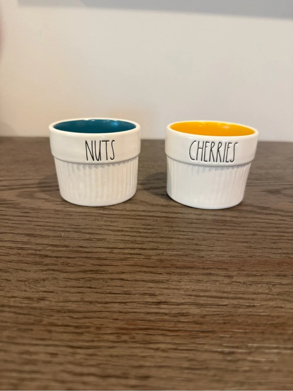 Rae DunnCeramic 'Nuts' and 'Cherries' Ramekins for Ice Cream Sundaes